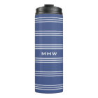 Bleu bleu marin Tumbler personnalisé