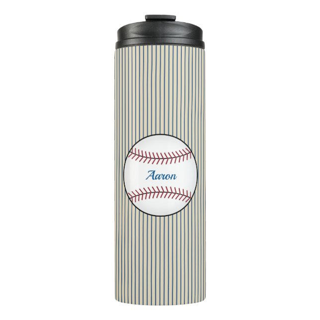 Bouteilles Isothermes Bleu Custom Baseball Thermal Coffee Tumbler (Devant)
