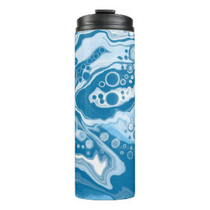 Bouteilles Isothermes Bleu Digital Pour Peinture Fluid Art Marbre