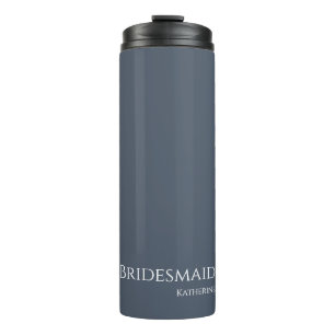 Bouteilles Isothermes Bleu et Blanc-Bridesmaid-