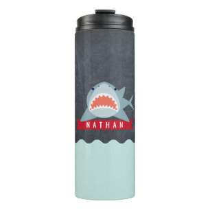 Bouteilles Isothermes Bleu marin requin sous l'eau