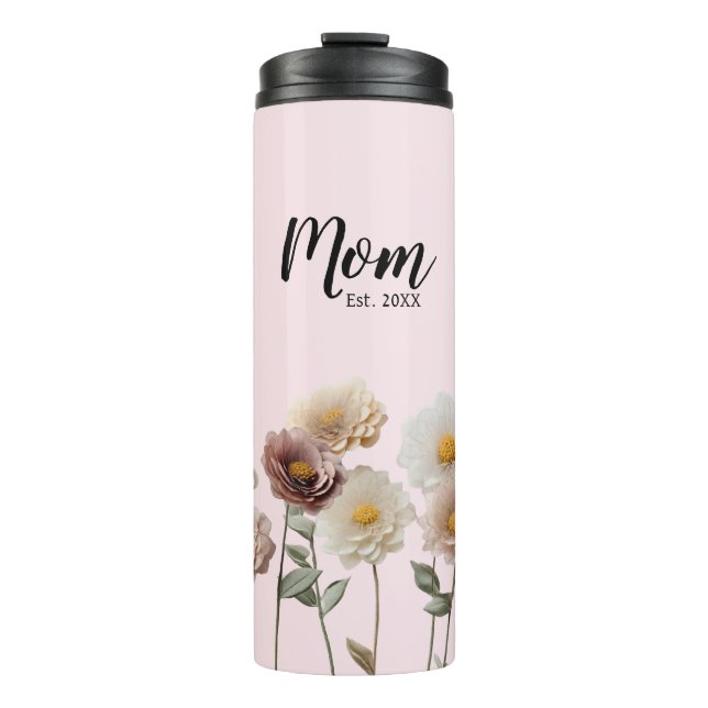 Bouteilles Isothermes Blossoming Joie Un Cadeau Pour La Première Maman (Devant)