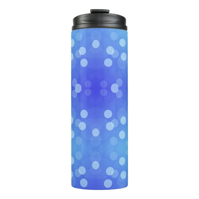 Bouteilles Isothermes Blue travel mug with a black lid  (Devant)