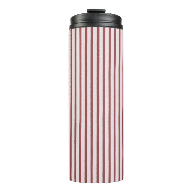 Bouteilles Isothermes Blush Pink Red Stripes Christmas (Devant)