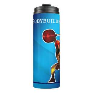 Bouteilles Isothermes Bodybuilder électrifié personnalise avec le nom