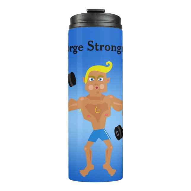 Bouteilles Isothermes Bodybuilder Humoristique Style Homme Personnaliser (Devant)