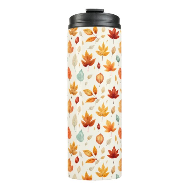 Bouteilles Isothermes Boho Fall Leave Motif La beauté de l'automne avec  (Devant)