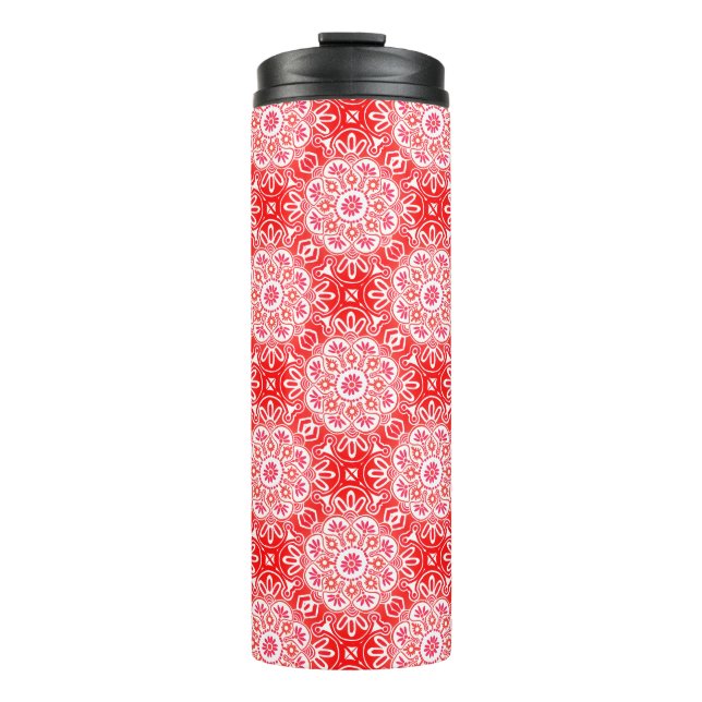 Bouteilles Isothermes Boho Red Medallion Tumbler thermique (Devant)