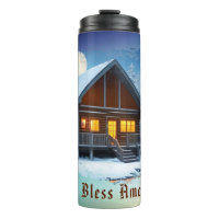 *~* Bois Stream Cabine Night Moon Patriotic