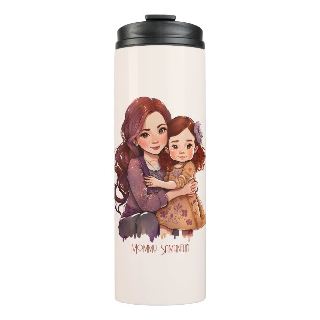 Bouteilles Isothermes Bond adorable maman et fille (11) (Devant)