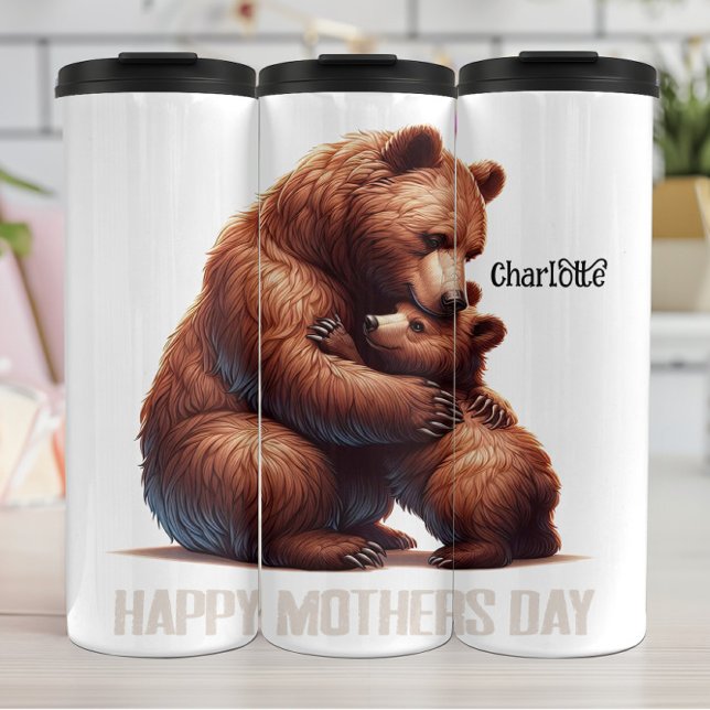 Bouteilles Isothermes Bonne fête des mères : Bear Hug (Créateur téléchargé)