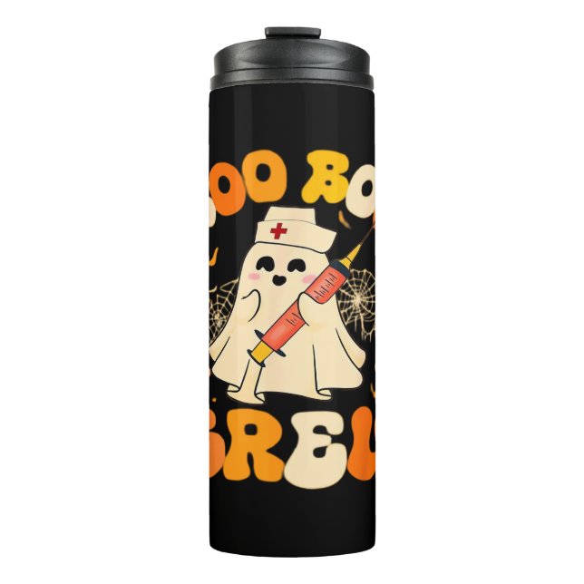 Bouteilles Isothermes Boo Boo Crew Drôle Fantôme Pour Infirmière, Rétro  (Devant)