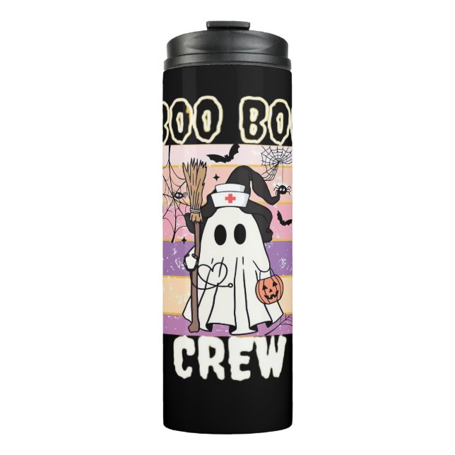 Bouteilles Isothermes Boo Boo Crew Halloween Ghost Nurse Essential T-Shi (Devant)