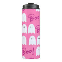 Boo Ghost Isolé Halloween 12 oz ThermalTumbler