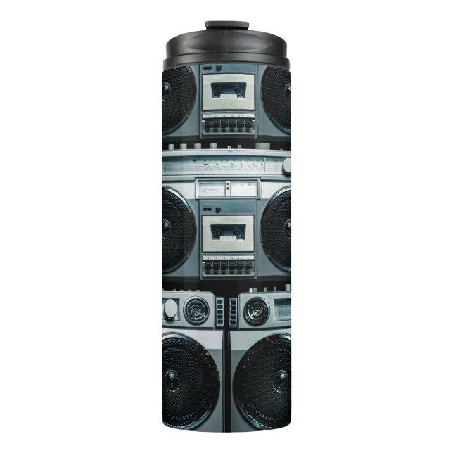 Bouteilles Isothermes Boombox radio vintage (Devant)
