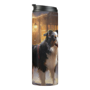 Bouteilles Isothermes Border Collie Saison de Noël Fêtes