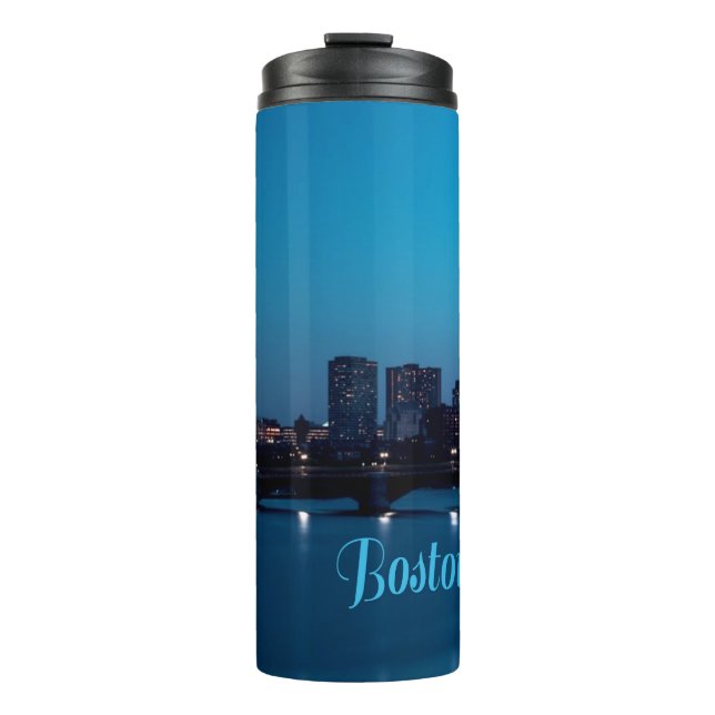 Bouteilles Isothermes Boston Massachusetts City Skyline (Devant)