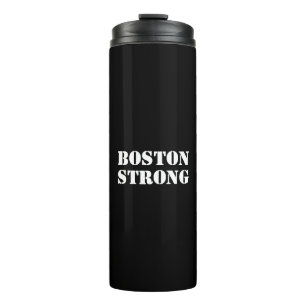 Bouteilles Isothermes "Boston Strong" noir blanc