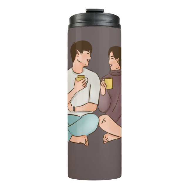 Bouteilles Isothermes Boug de voyage isolée pour boissons chaudes et fro (Devant)