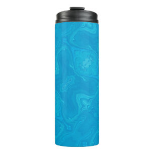 Bouteilles Isothermes Boule de marbre bleu abstrait HP personnalisé pour