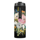 Bouquet floral peint Nom personnalisé