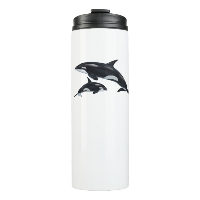 Bouteilles Isothermes Boussole thermique de la baleine tueuse (Devant)