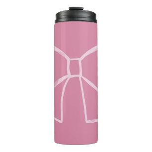 Bouteilles Isothermes Bow rose minimaliste