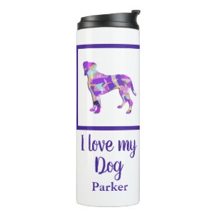 Bouteilles Isothermes Boxer Chien Cute Silhouette PPY&B