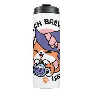 Bouteilles Isothermes Brassin de sorcière tigrée – Joli design de chat d