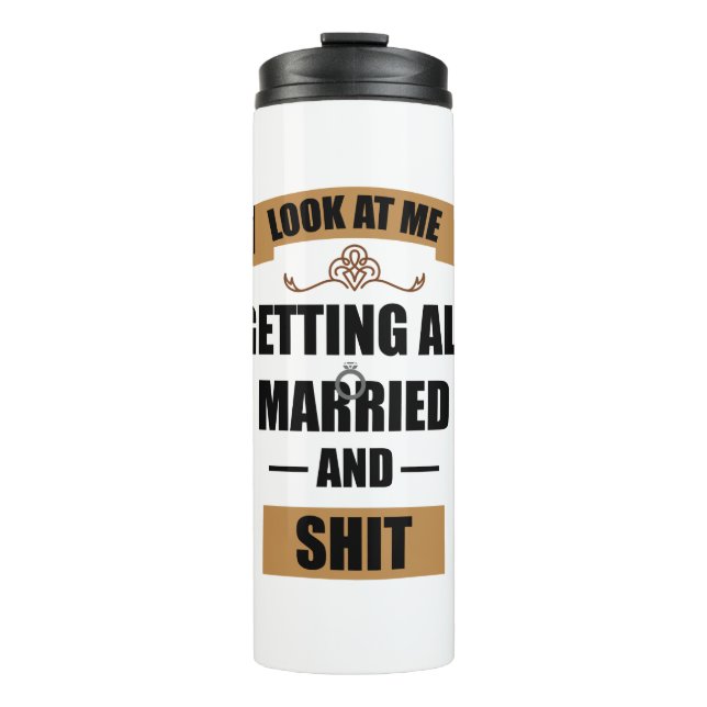 Bouteilles Isothermes Bridesmaid Shirt Drunk Bachelorette Mariage (Devant)
