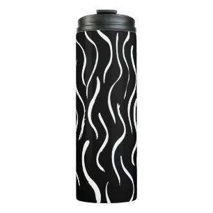 Bouteilles Isothermes Brosse le motif de grunge. Blanc et noir.abstrait,