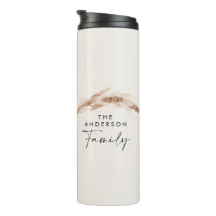 Bouteilles Isothermes Budget moderne pampas naturel herbe famille cadeau
