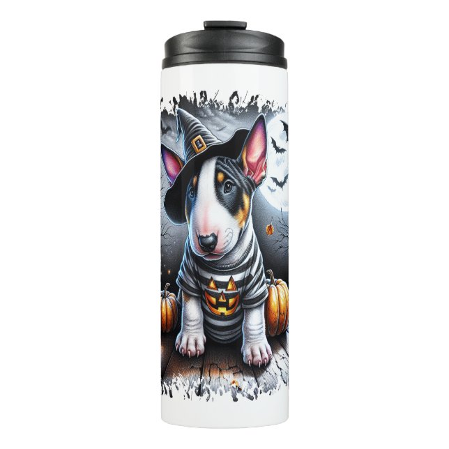 Bouteilles Isothermes Bull Terrier Chien Halloween (Devant)