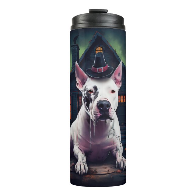 Bouteilles Isothermes Bull Terrier Citrouille Halloween effroi (Devant)