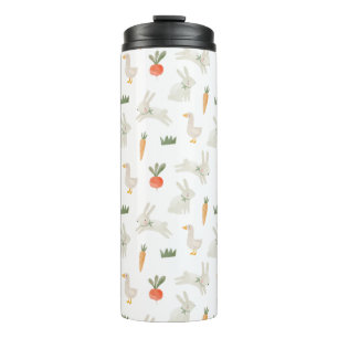 Bouteilles Isothermes Bunnies & Canards sur le Motif de ferme