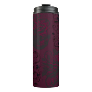 Bouteilles Isothermes Burgundy & Black Dark Garden Gothique Glam