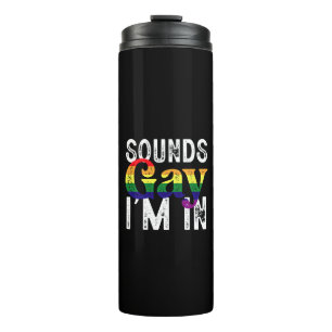 Bouteilles Isothermes Ça a l'air gay, je suis dans le drapeau arc-en-cie