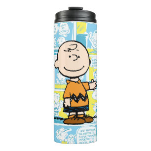 Bouteilles Isothermes cacahuètes   Charlie Brown Motif de bande dessinée