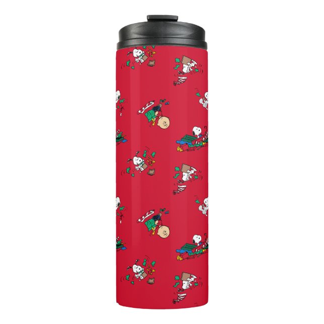 Bouteilles Isothermes cacahuètes | Motif d'enveloppement de cadeaux de N (Devant)