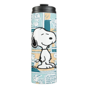 Bouteilles Isothermes cacahuètes   Snoopy Comic Motif