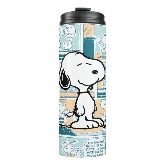 Bouteilles Isothermes cacahuètes | Snoopy Comic Motif (Devant)