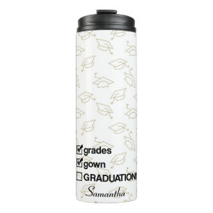 Bouteilles Isothermes Cadeau de graduation de nom personnalisé Drôle G