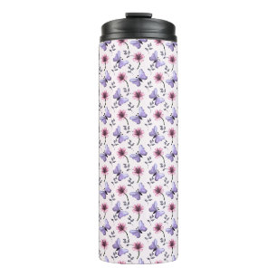 Bouteilles Isothermes Cadeau floral papillon de printemps