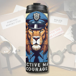 Bouteilles Isothermes Cadeau Lion d'anniversaire pour les policiers Papa