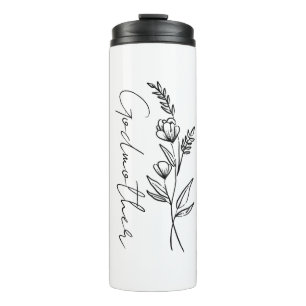 Bouteilles Isothermes Cadeau personnalisé pour Godmère, Godparent, Antie