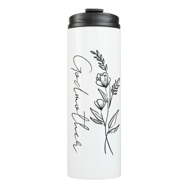 Bouteilles Isothermes Cadeau personnalisé pour Godmère, Godparent, Antie (Devant)