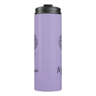 Bouteilles Isothermes Cadeau personnalisé septembre Aster Flower pour la