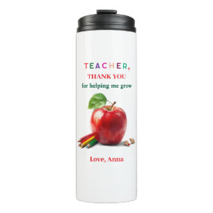Bouteilles Isothermes Cadeau pour l'enseignant – Message de remerciement
