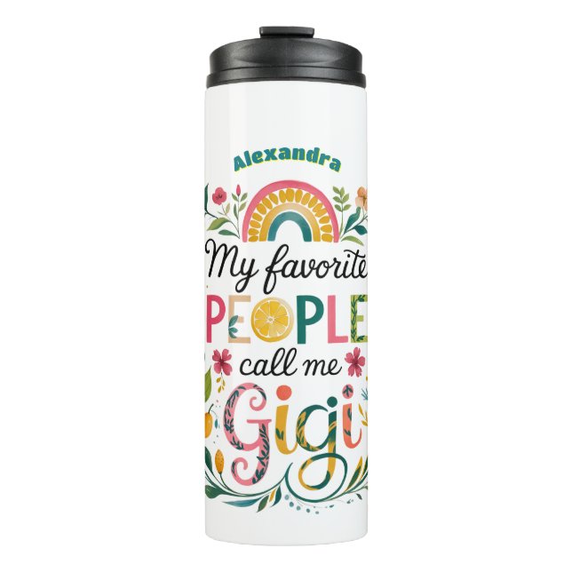 Bouteilles Isothermes ❤️ Cadeaux GIGI personnalisés Fête des mères Anniv (Devant)
