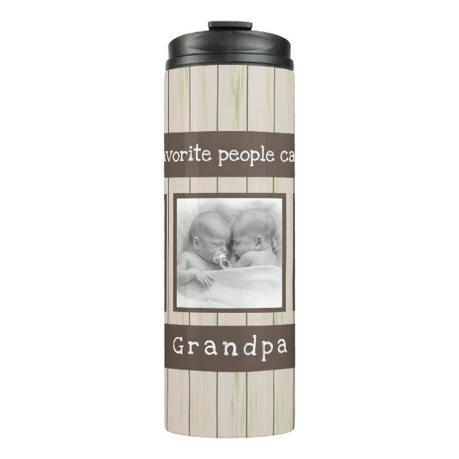Bouteilles Isothermes Cadeaux grand-père personnalisés - Photo (Devant)